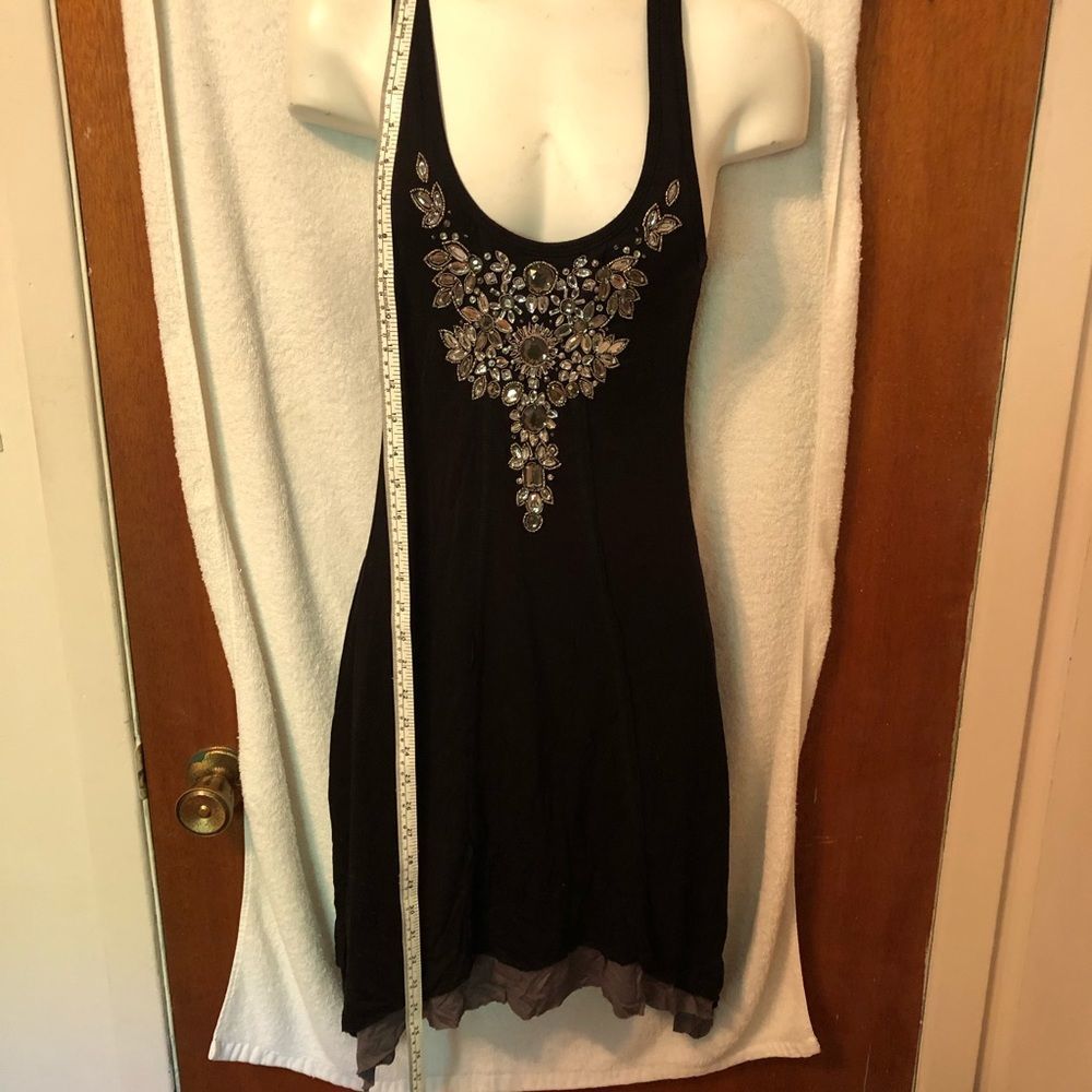 Guess dress black with Rhinestone front Size Small